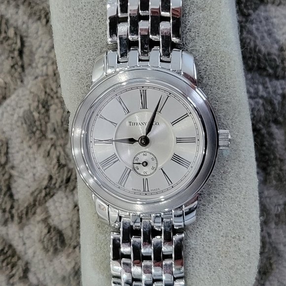 Tiffany & Co Sterling Stainless Steel Resonator Round Watch-Woman’s - Picture 2 of 10